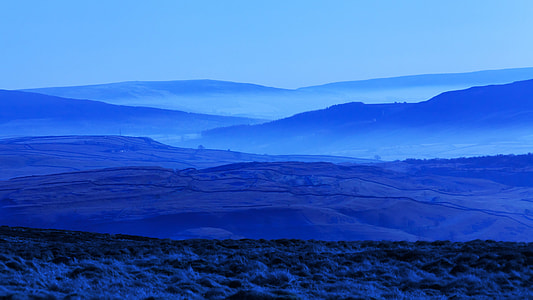 photo of blue hills