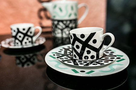 Collection of fancy tea cups