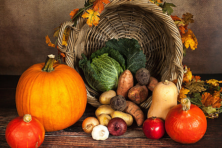 Pumpkins and Autumn vegetables