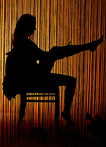 woman sitting on chair silhouette