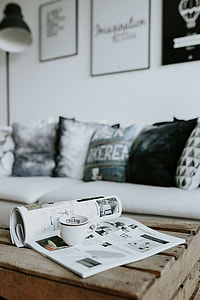 Contemporary black-and-white home decor