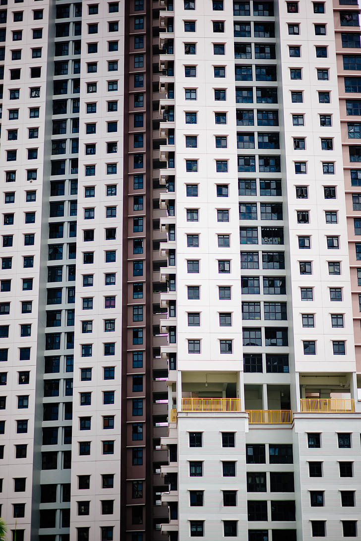 brown and white high rise building