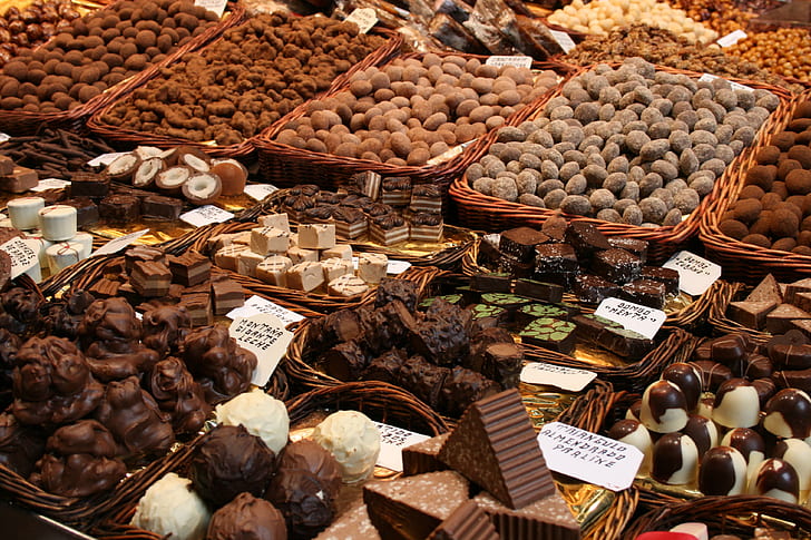 photo of varieties of chocolates