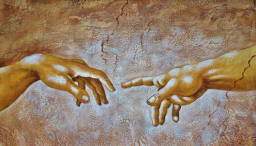 The Creation of Adams painting