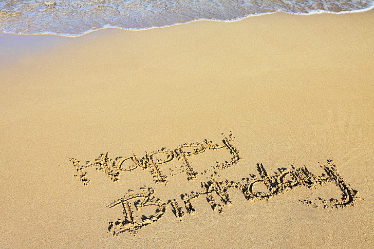 Happy Birthday sand art