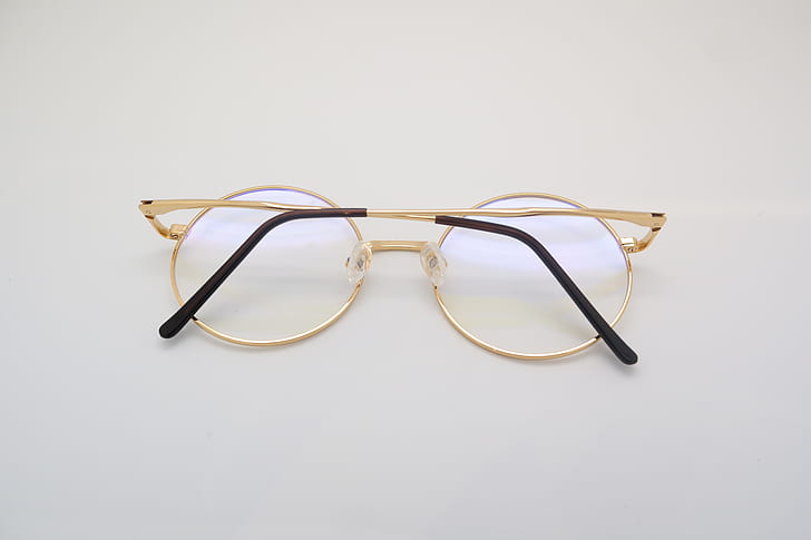 Gold Framed Eye Glasses