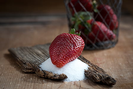 strawberry on sugar