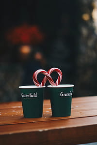 Green Greenfield Couple Cups