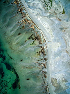 water, sea, ocean, sand, drone view, aerial view