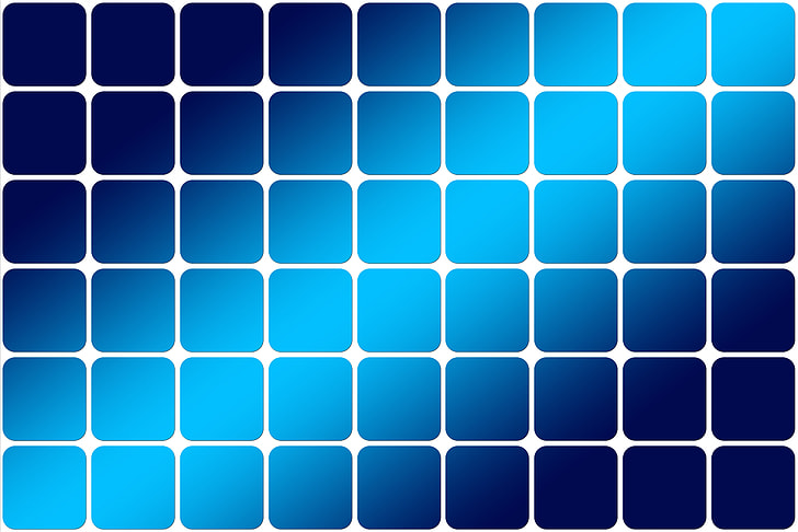 blue and white digital wallpaper