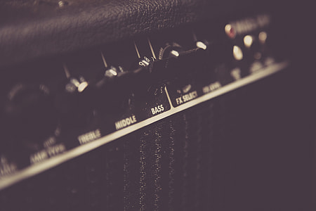 close up, photo, black, amplifier, switches, music