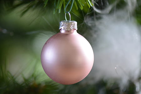 pink Christmas bauble