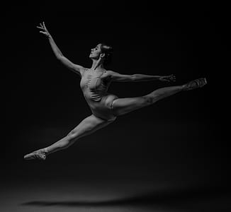 ballerina splitting in the air