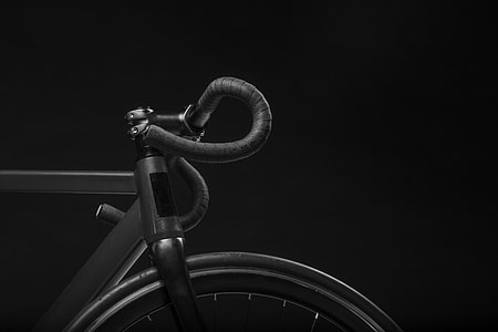 black road bicycle photography
