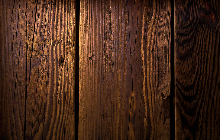closeup photo of brown wood plank