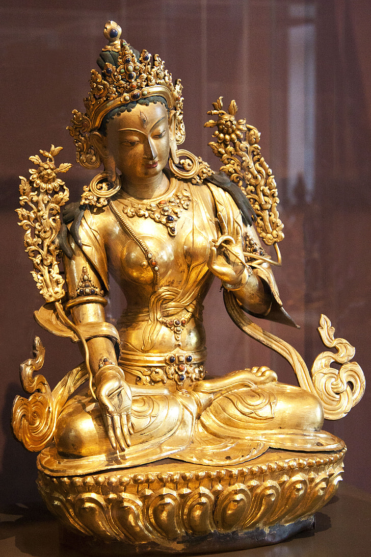 gold religious figure