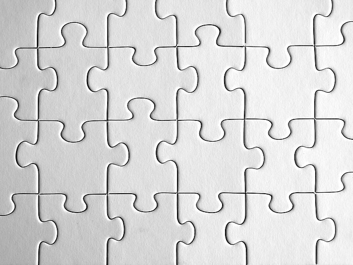 gray jigsaw puzzle