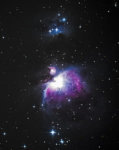 white and purple constellation photography during nighttime