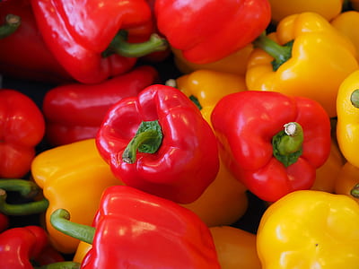 yellow and red bell peppers