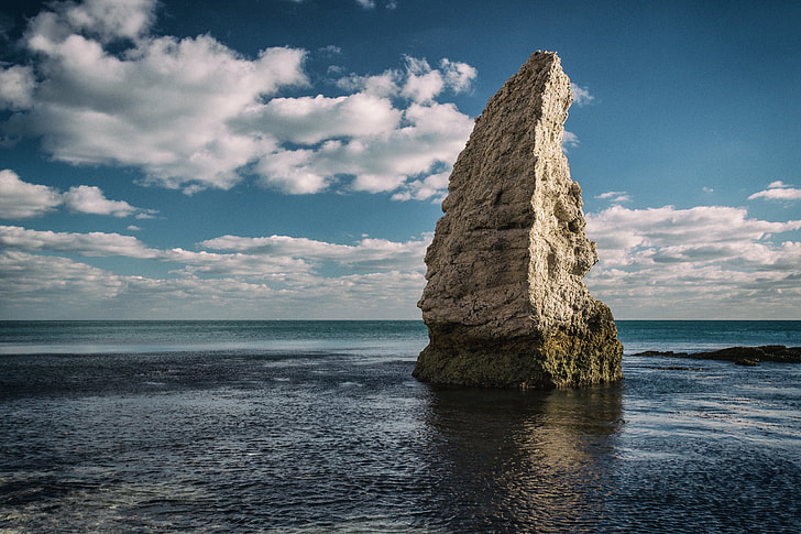 Rock formation on the Jurassic Coast in Dorset, England