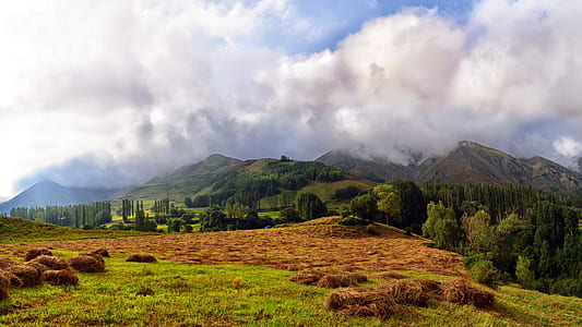landscape photo of hills