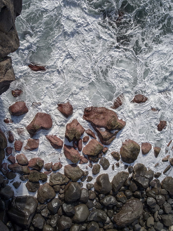 rocks on ocean