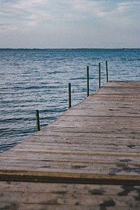 Wooden pier by the sea