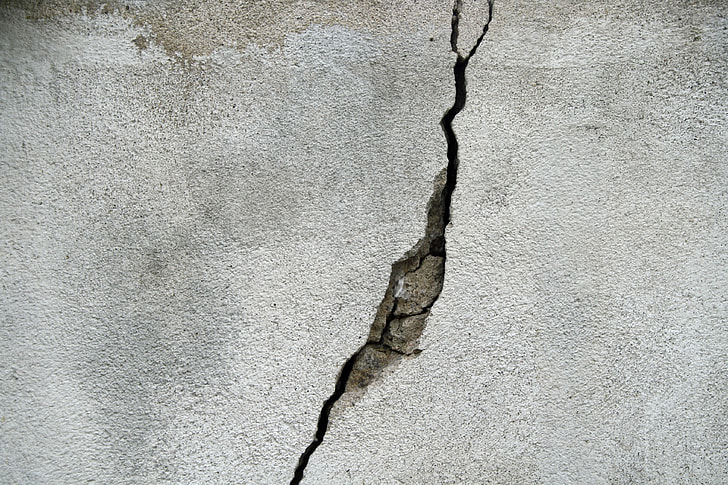 cracked concrete surface