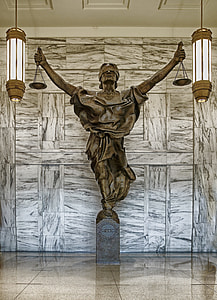 photo of Lady Justice statue