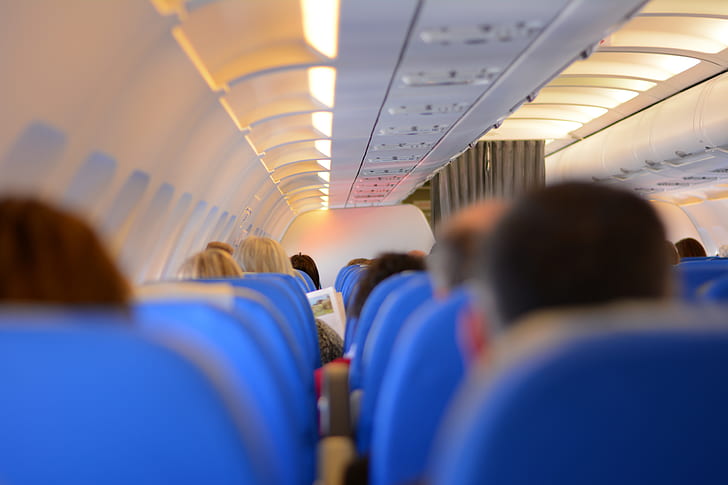 people sitting in airplane seats