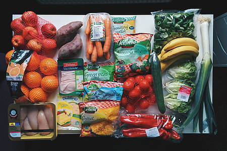 Healthy grocery full of vegetables