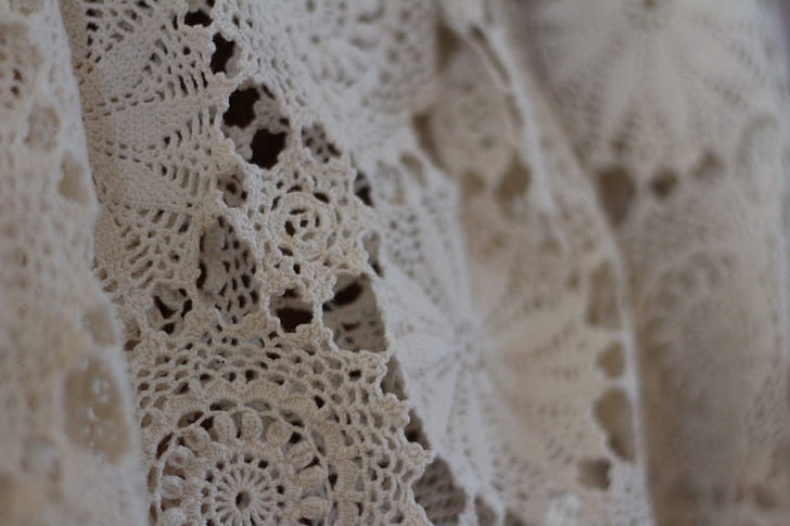 white textile