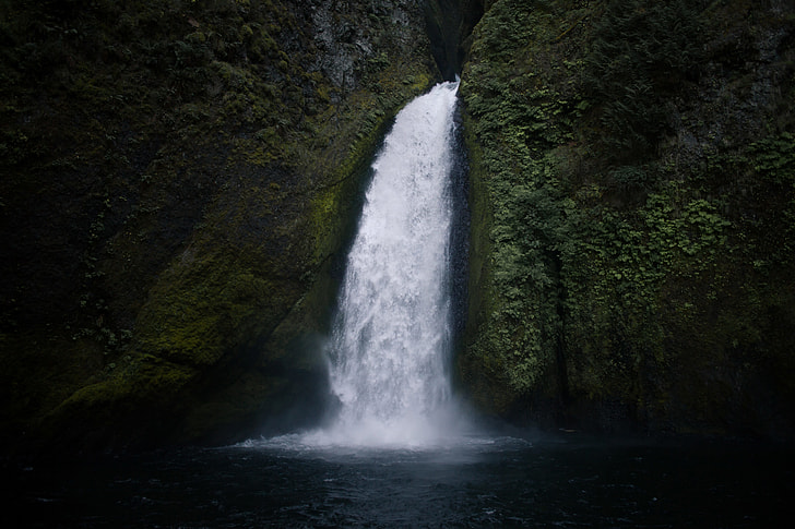 Shot of a waterfall