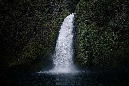 Shot of a waterfall