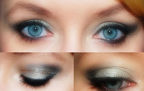 girl's eye collage