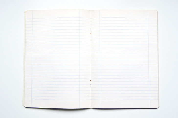 white ruled paper