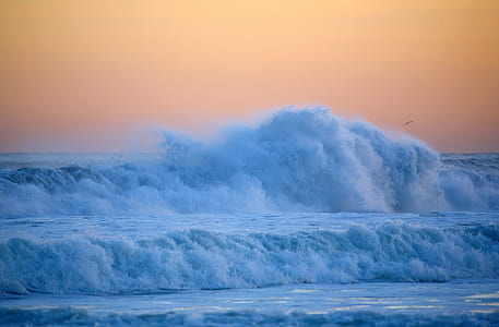 heavy ocean waves