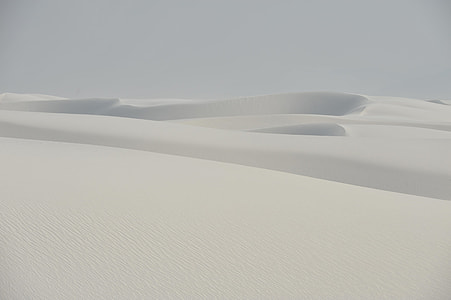 desert under gray sky