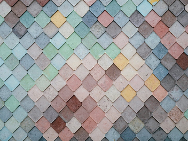 assorted-color tile lot