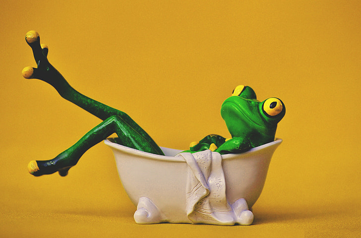 Frog bathing