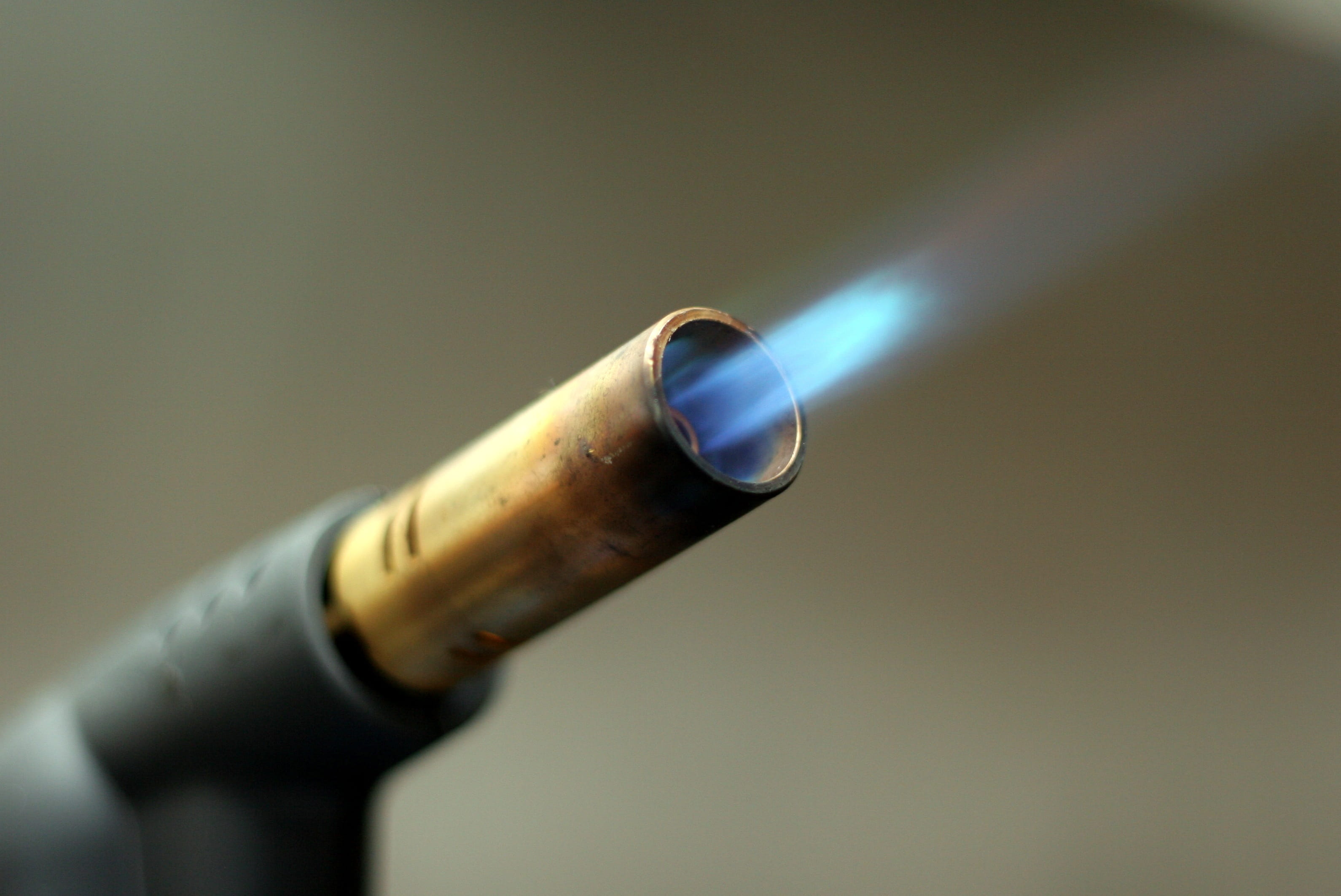 close up of a torch for glass blowing Stock Photo