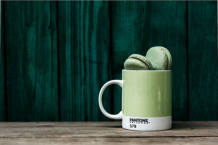 Colorful Macaroons in Pantone Mug