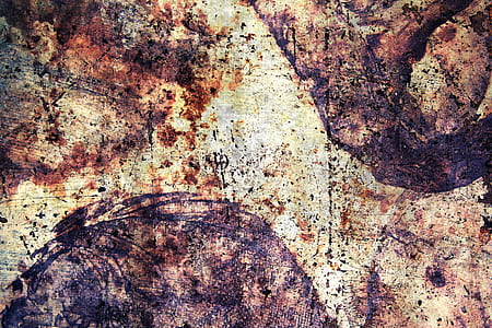 white and brown abstract painting