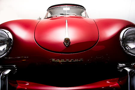 Classic Red Porsche Car