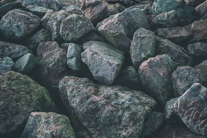 Wide angle shot of rocks on the coast of Kent in England, image captured with a Canon 5D DSLR