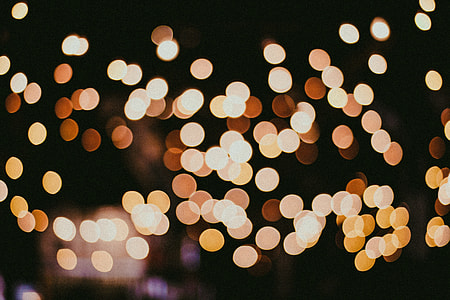 Bokeh lights captured in the city