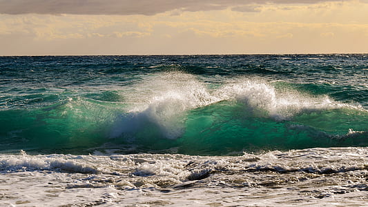 sea wave timelapse photography