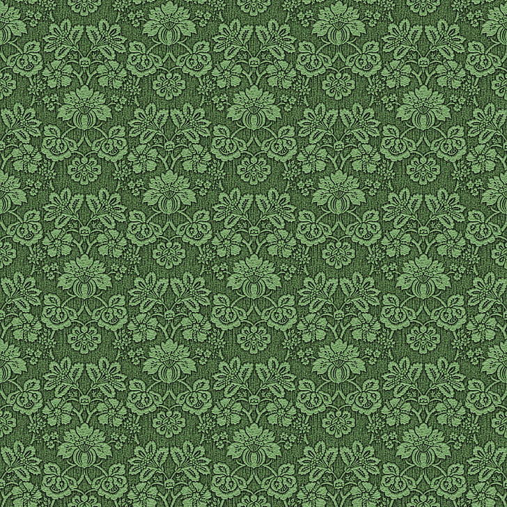 green floral illustration