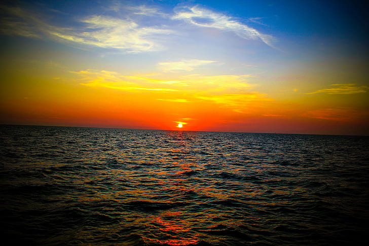 Golden Hour Ocean Photo