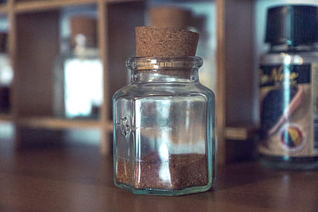 Close-up Photo of Glass Jar